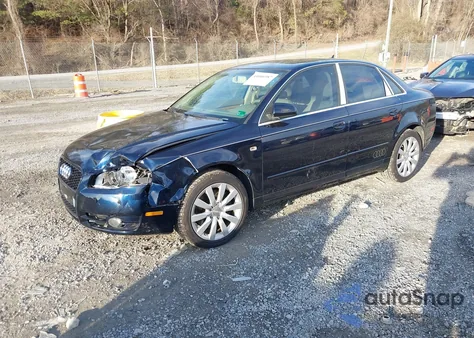 2007 Audi A4 2.0T from USA, damaged, VIN WAUAF78E17A116160